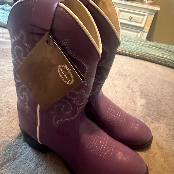 Purple old west cowgirl boots - Picture 3 of 3